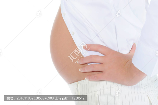 美麗的年輕孕婦