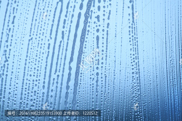 玻璃上的泡沫