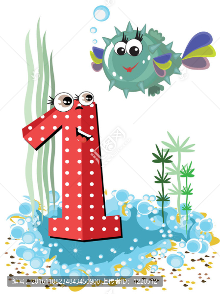 海洋動物和數(shù)字