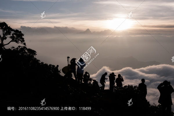 山頂日落