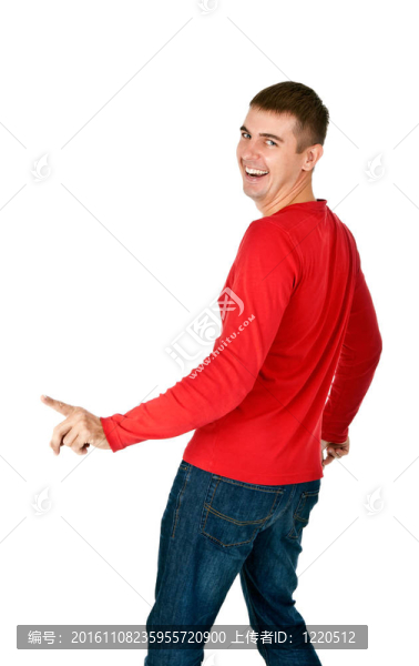 男人笑著說