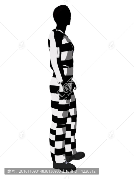 男性刑事剪影插圖