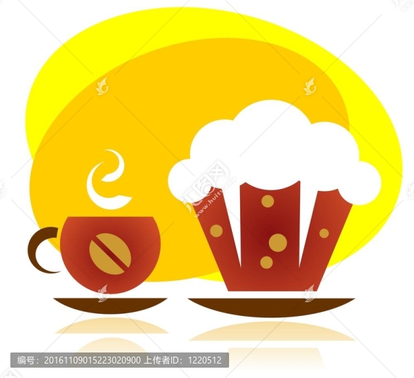 蛋糕和一杯茶