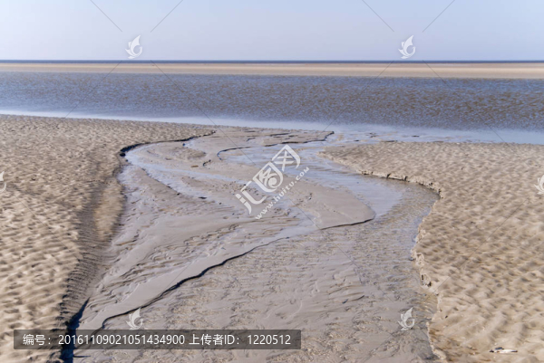 海灘上的St.,Peter,Ording