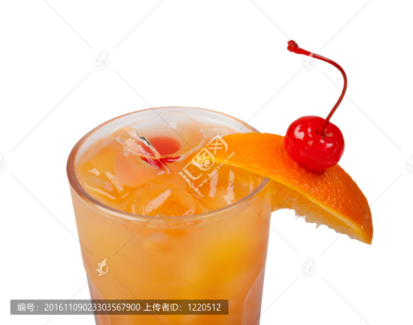 橙汁雞尾酒特寫