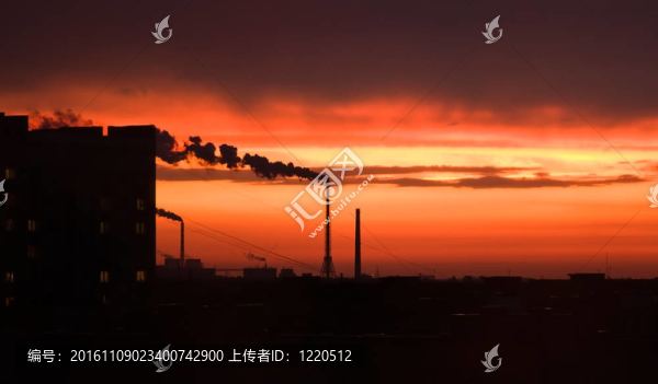 日落的天空
