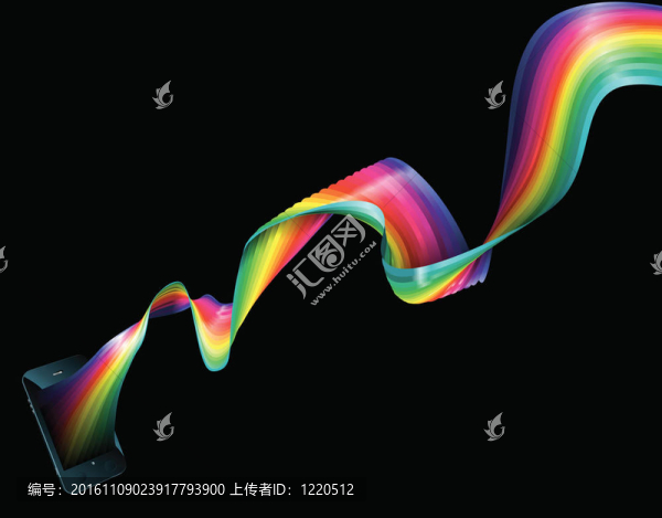 智能手機彩虹背景