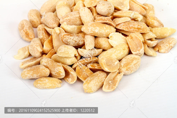 關(guān)閉白色背景的花生工作室特寫圖片