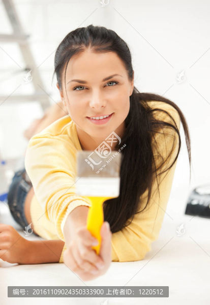 可愛的家庭主婦畫