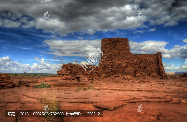 Wukoki,Ruins；美國亞利桑那州