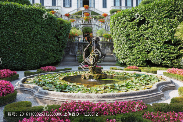 壯麗的噴泉公園