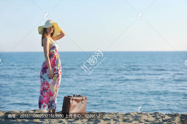 海灘上的女人