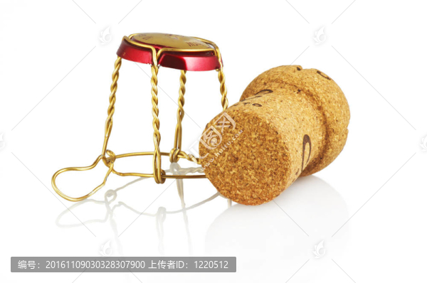 白色背景上的軟木