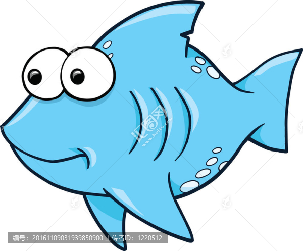 愚蠢的藍色鯊魚海洋