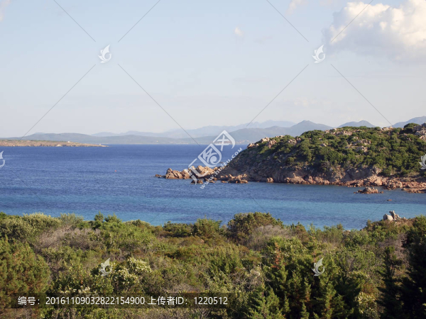 翡翠海岸景觀；撒丁島；意大利