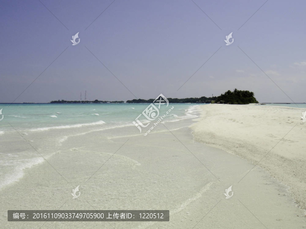 馬爾代夫的海灘和顏色