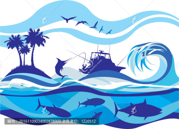 在公海捕魚