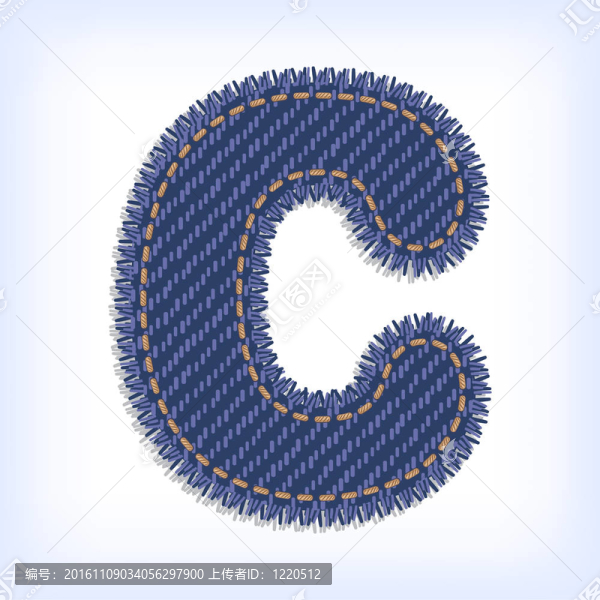 牛仔褲字母