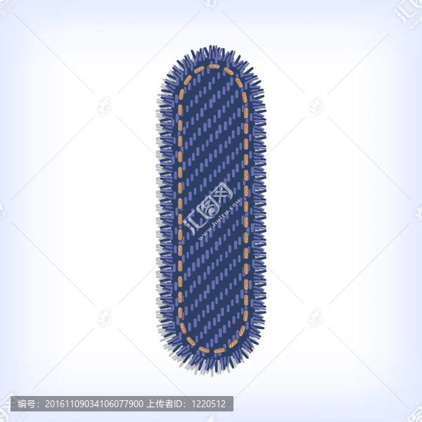 牛仔褲字母