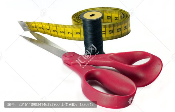 剪刀和測量工具