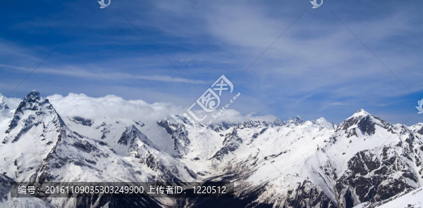 全景的山