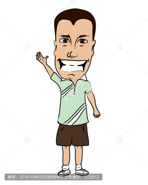 快樂休閑Dude揮舞著