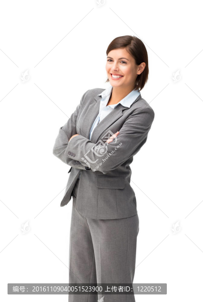 漂亮的女商人微笑