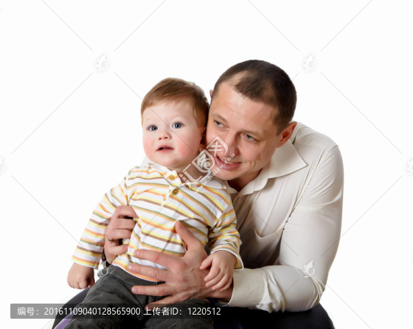 父親與小兒子的畫像