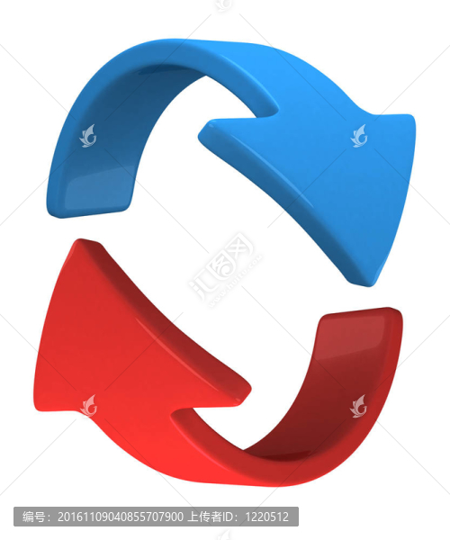 旋轉(zhuǎn)藍(lán)色箭頭
