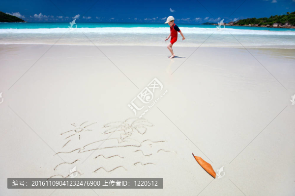 熱帶島嶼上的沙