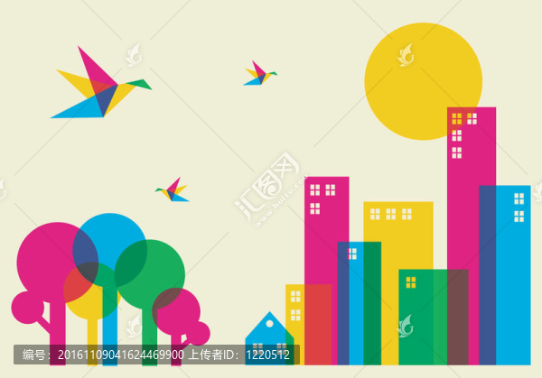 春天的城市