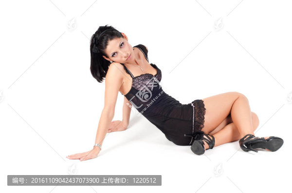 一個(gè)美麗性感的年輕女人的畫像
