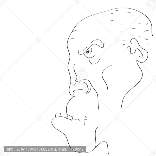 男人的臉漫畫。