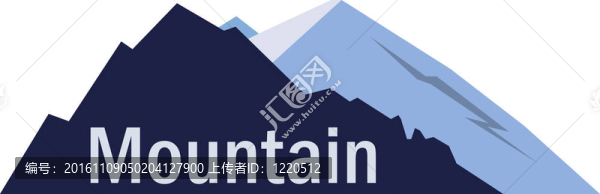 mountine圖標(biāo)。插畫(huà)。