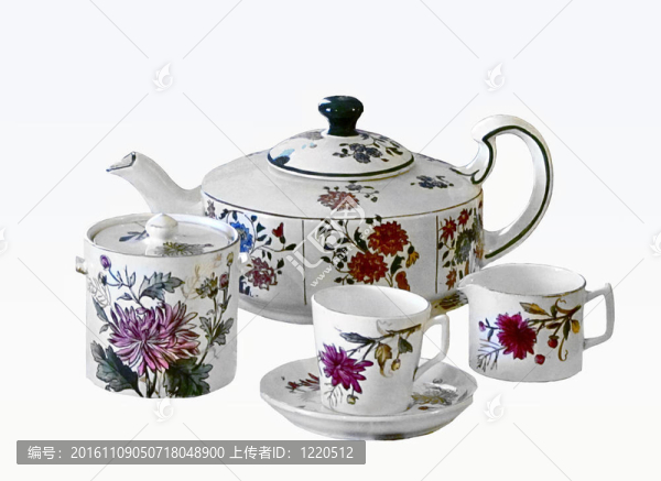 老式茶具。
