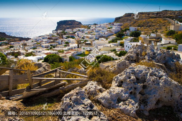 Lindos。Rhodos。希臘