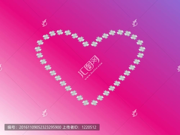 心中的花