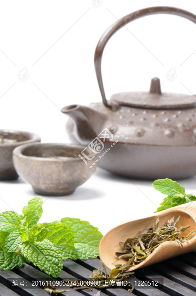 亞洲綠茶干鮮薄荷茶