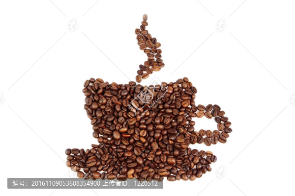 咖啡豆的形狀的杯子