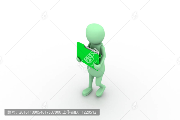 持有文件夾的男人