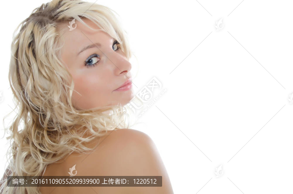 年輕漂亮女孩的肖像