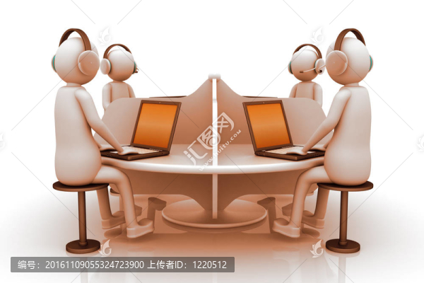 3D人；呼叫中心