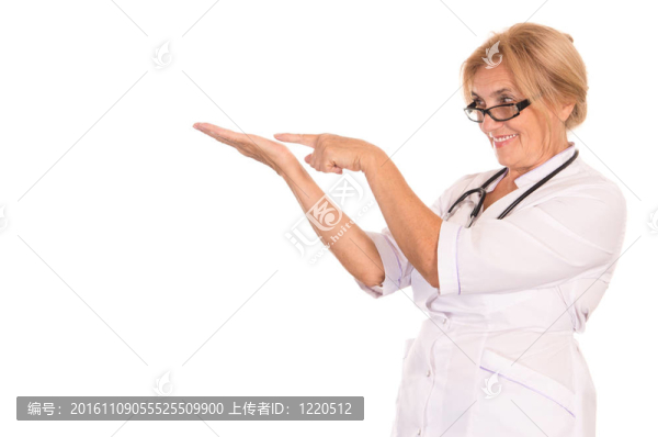 可愛的女醫(yī)生肖像