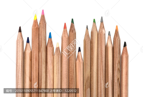 白色的彩色鉛筆