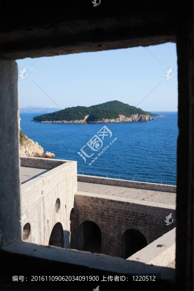 從堡Lovrijenac,Lokrum島