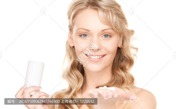 年輕女人的藥丸