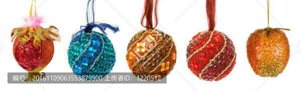 彩色圣誕球套