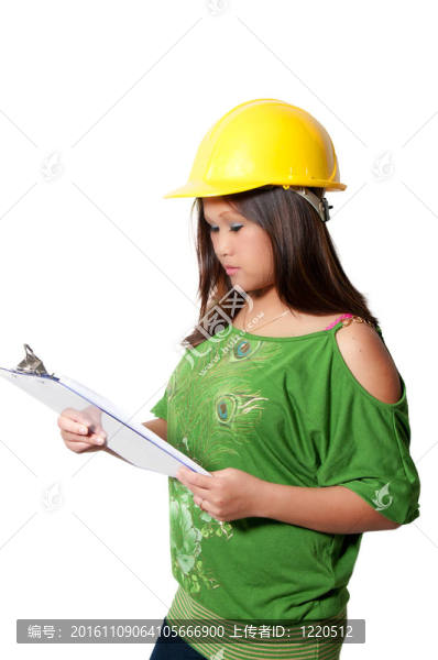 西班牙裔婦女建筑工人