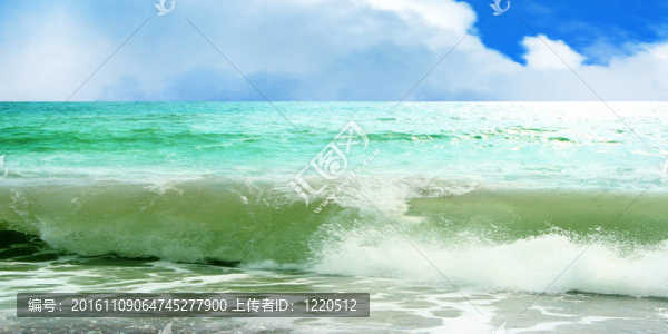 在海上