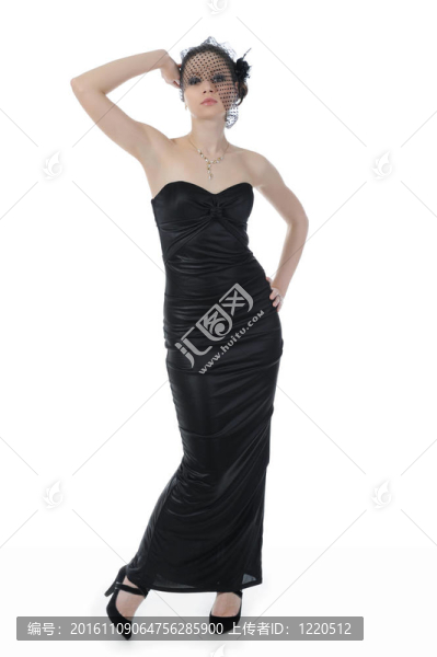 穿晚禮服的女人